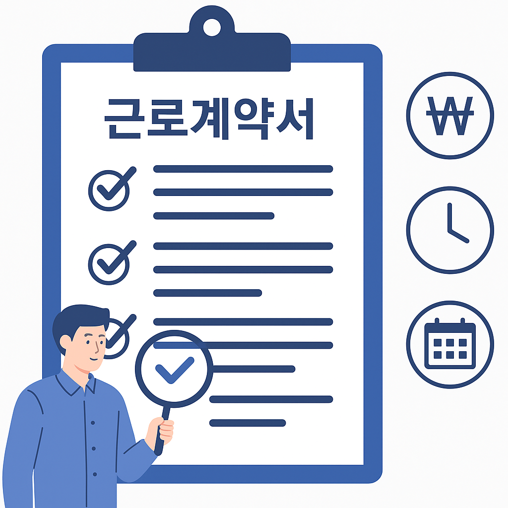 근로계약서 작성법 양식 다운로드