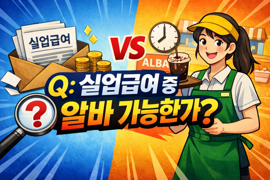 실업급여 중 알바 가능? 단기 알바 추천,신고 내용과 신고 방법