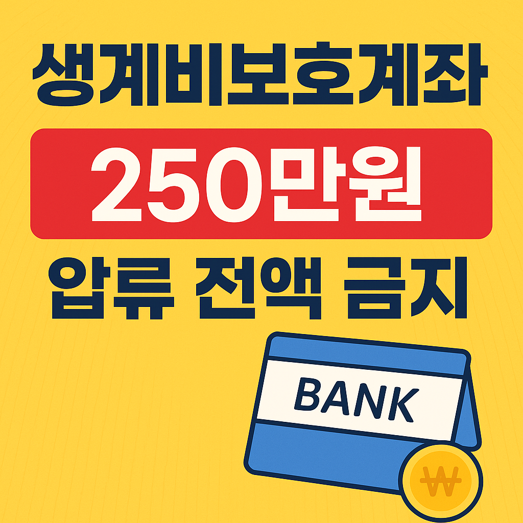 생계비계좌 만드는 법(생계비계좌 vs 압류방지통장 비교)